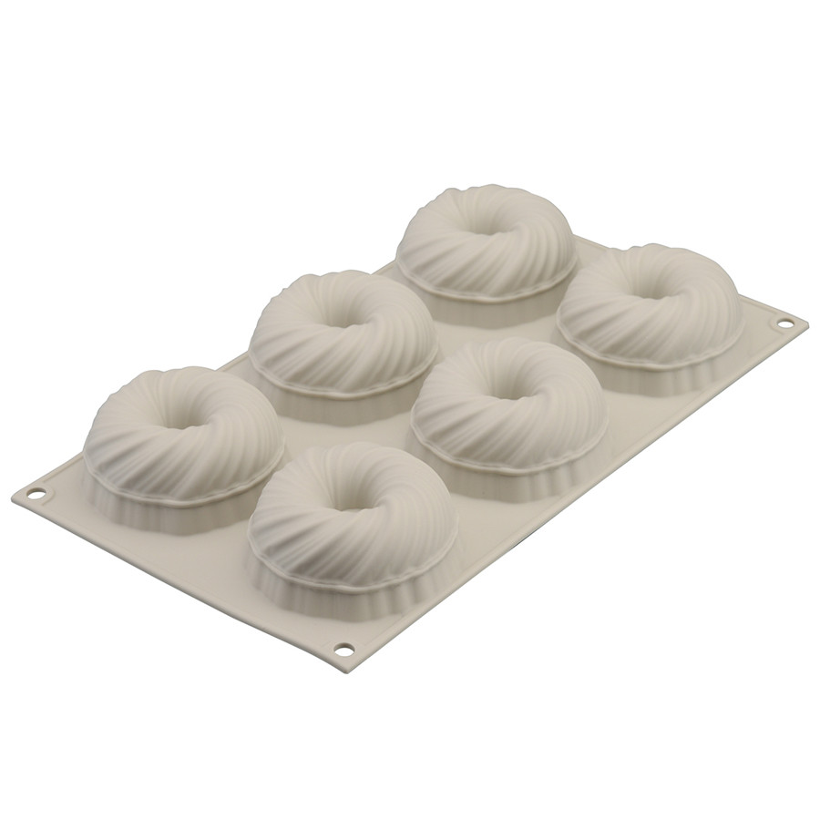 Форма для приготовления пирожных mini intreccio 18,2 х 33,7 см силиконовая