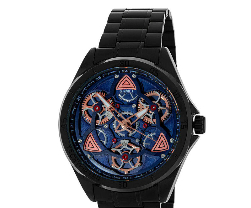 Наручные часы skmei 1678bkbu blue( black belt)