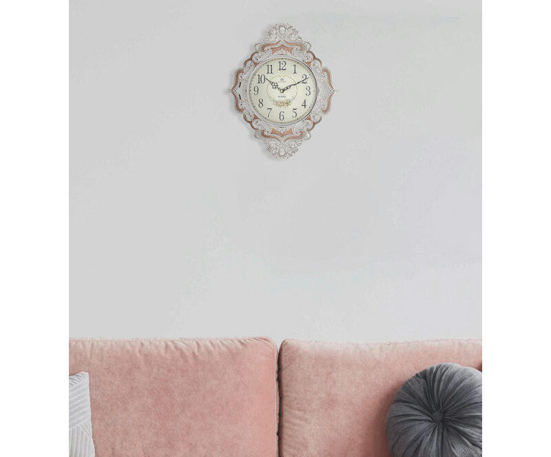 Настенные часы atlantis tld-35203 gold/brown