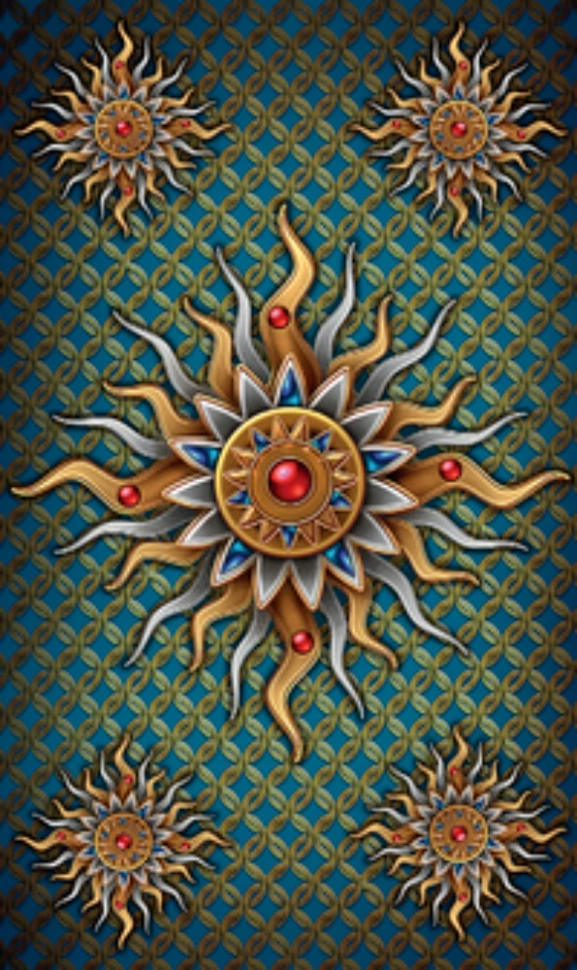 Карты Таро "Gilded Tarot Royale mini Cards" Llewellyn / Королевское Золотое таро мини