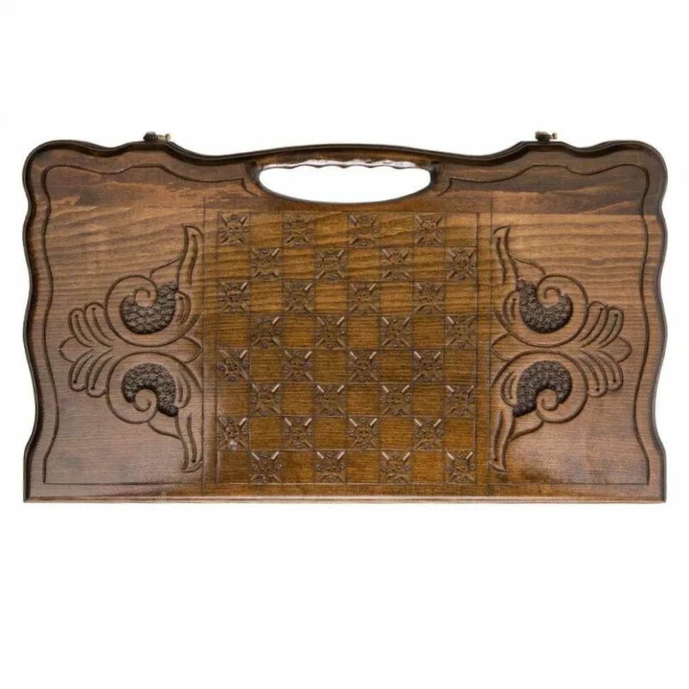 Нарды резные "Эчмиадзин" с ручкой 50, Haleyan