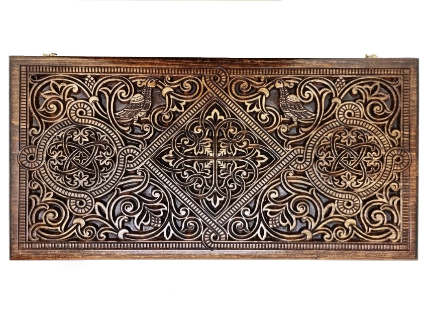 Нарды резные "Армянский узор 8" 60, Ustyan