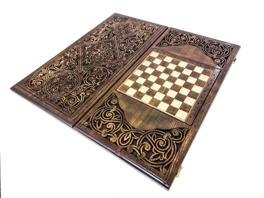 Нарды резные "Армянский узор 8" 60, Ustyan