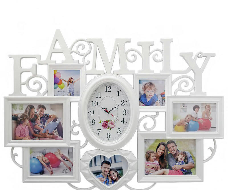 Настенные часы la minor 10-a8 бел мультирамка