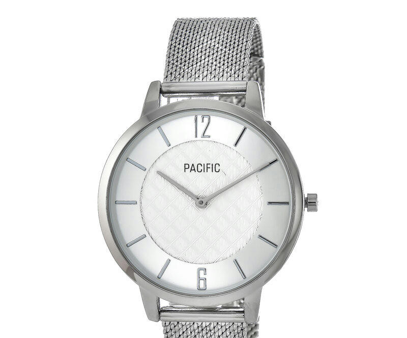 Наручные часы pacific x6190-1 корп-хром циф-сер сетка