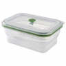 Контейнер для переноски и хранения силиконовый прямоугольный складной silikobox, 1,2 л, зеленый