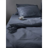 Комплект постельного белья из сатина джинсово-синего цвета с брашинг-эффектом из коллекции essential, 150х200 см