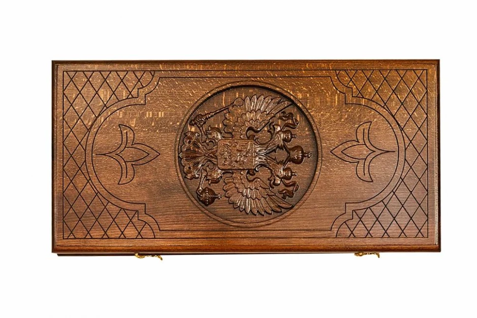 Нарды резные "Герб РФ-2" 50, Ustyan