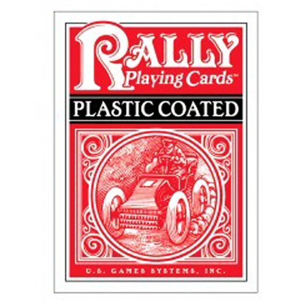 Карты "Plastic - Coated Rally Playing Cards red