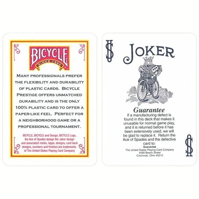 Bicycle Prestige 100% plastic Standard Premium box blue / Байсикл Престиж 100% пластик стандарт Премиум бокс синие