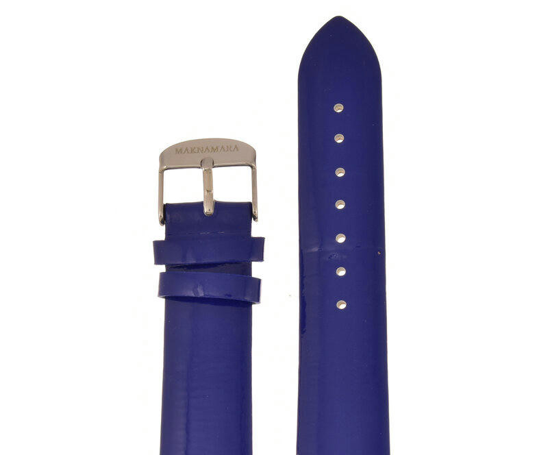 Ремешки maknamara 20 мм син лак сер заст-1