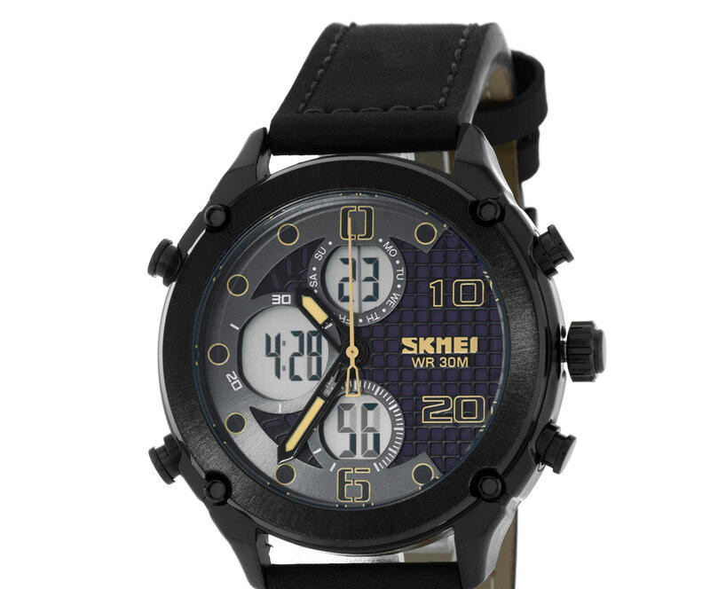 Наручные часы skmei 1975lbkwt black/white leather