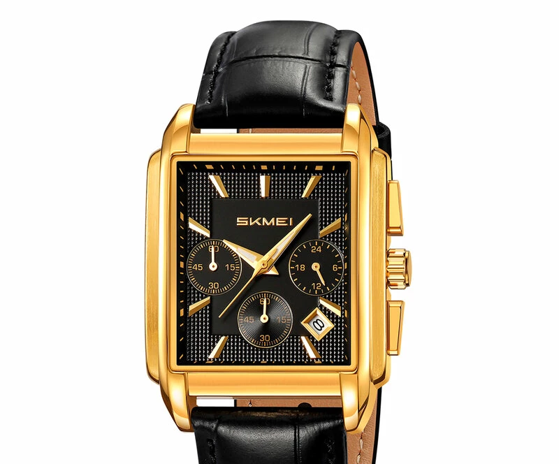 Наручные часы skmei 2339lgdbk gold/black-leather
