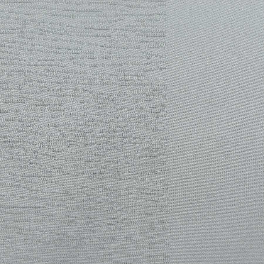 Скатерть жаккардовая серого цвета из хлопка с вышивкой из коллекции essential, 180х260 см