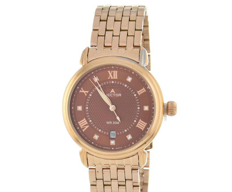 Наручные часы vector vc9-011483 коричневый