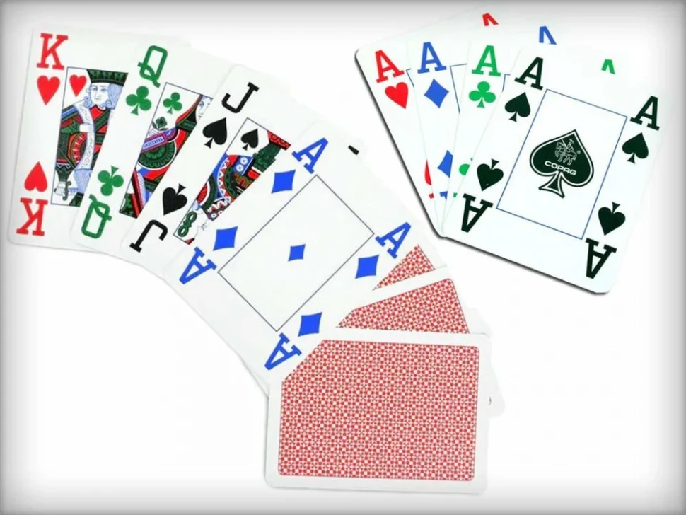 Карты "Copag 4 Colour (red)"