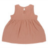 Платье без рукава из хлопкового муслина цвета пыльной розы из коллекции essential 3-4y