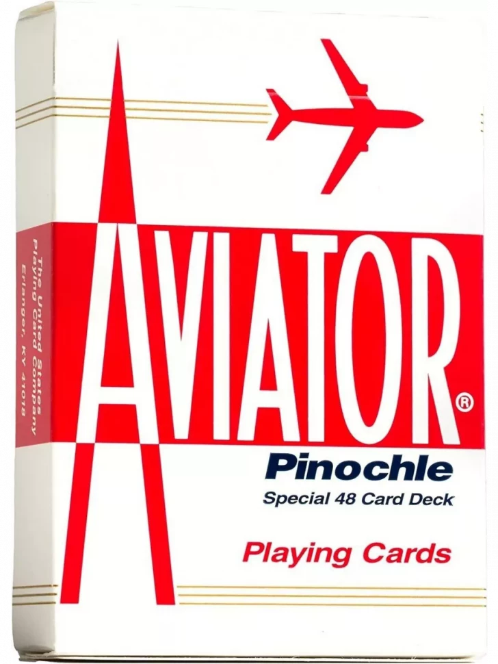 Карты "Aviator pinochle red"
