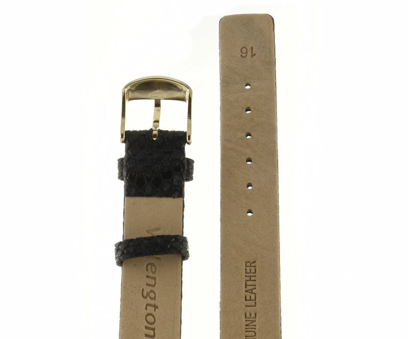 Ремешки velengton 16 чер змея с зол заст