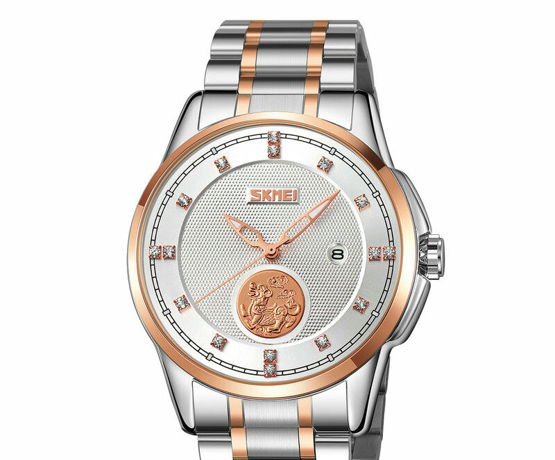 Наручные часы skmei 9321trgsi silver/rose goldr-silver