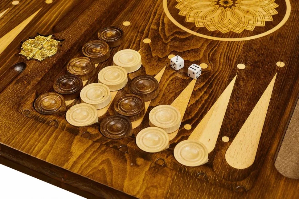 Нарды резные "Орнамент 2", Mirzoyan