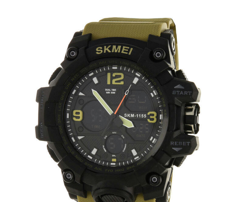Наручные часы skmei 1155bkh khaki
