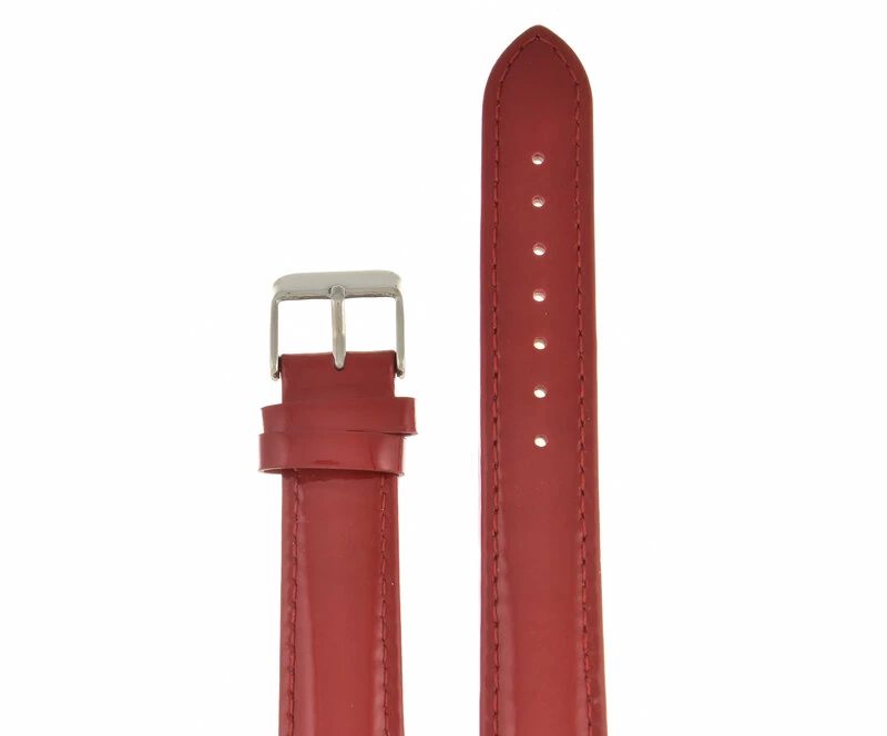 Ремешки maknamara 18 мм красн лак сер заст