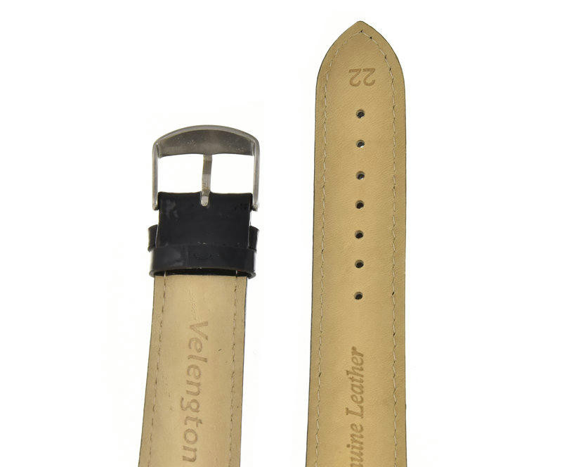 Ремешки velengton 22 черн лак сер заст