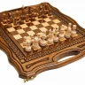 Шахматы + нарды резные Бриз-2 40, Haleyan