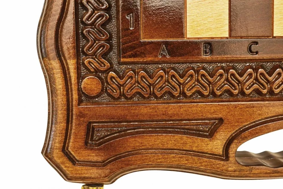 Шахматы + нарды резные Бриз-2 40, Haleyan