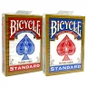 Карты игральные Bicycle Standard комплект из двух колод, красные и синие