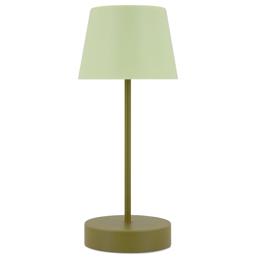 Лампа настольная oscar usb, 14,5х14,5х34 см, оливковая