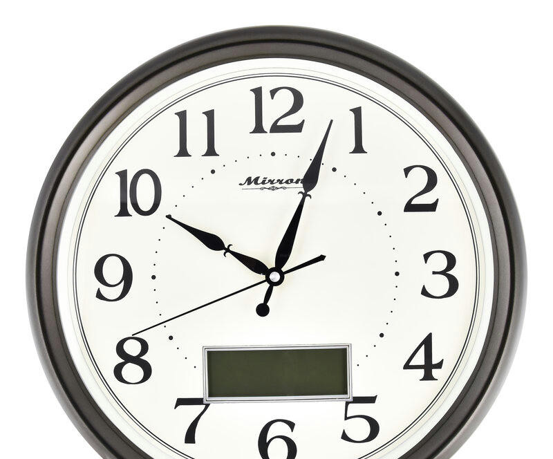 Настенные часы mirron p2826А ЖК тСБ