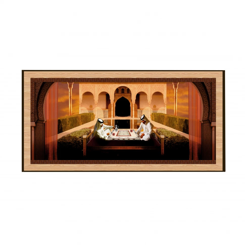 Нарды + Шашки Сирия Шейхи малые (Россия, дерево, 40 см), Partida