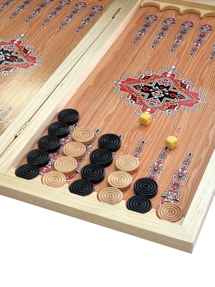 Нарды + Шашки Сирия Шейхи малые (Россия, дерево, 40 см), Partida