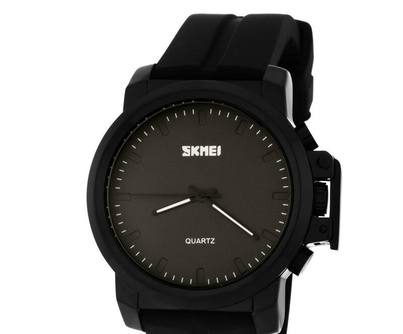 Наручные часы skmei 1208pbk black silicone belt