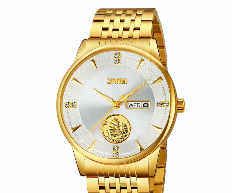 Наручные часы skmei 9309gdsi gold/silver