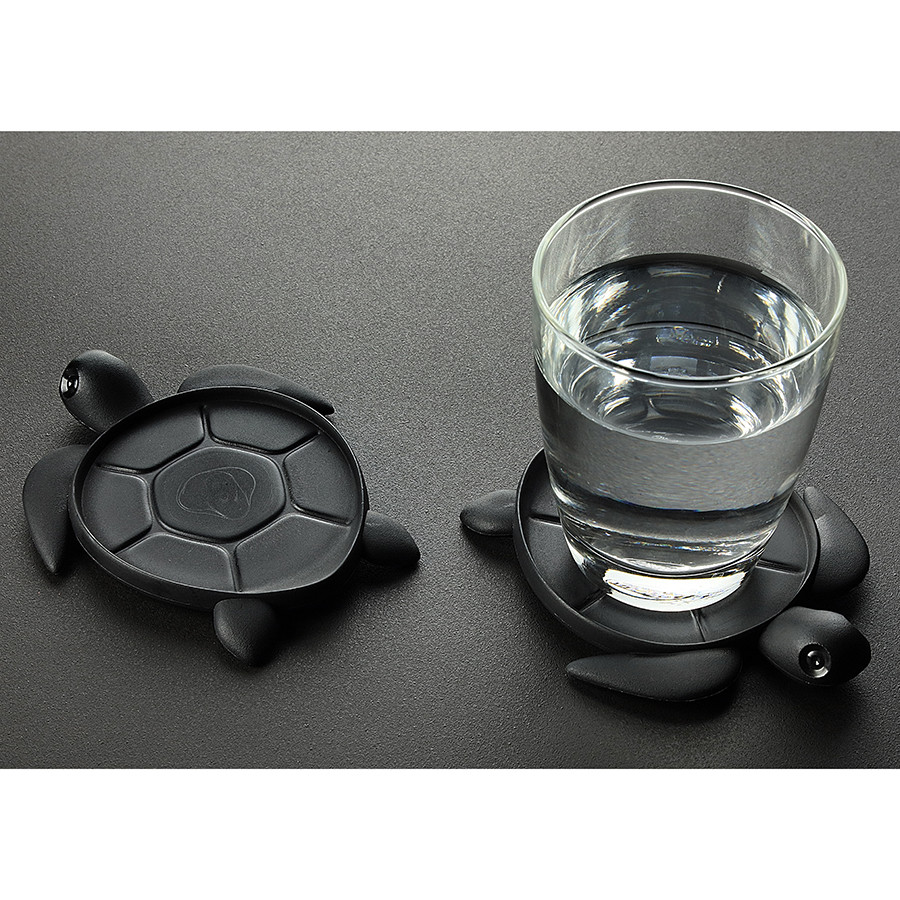Подставка под стаканы save turtle, черная