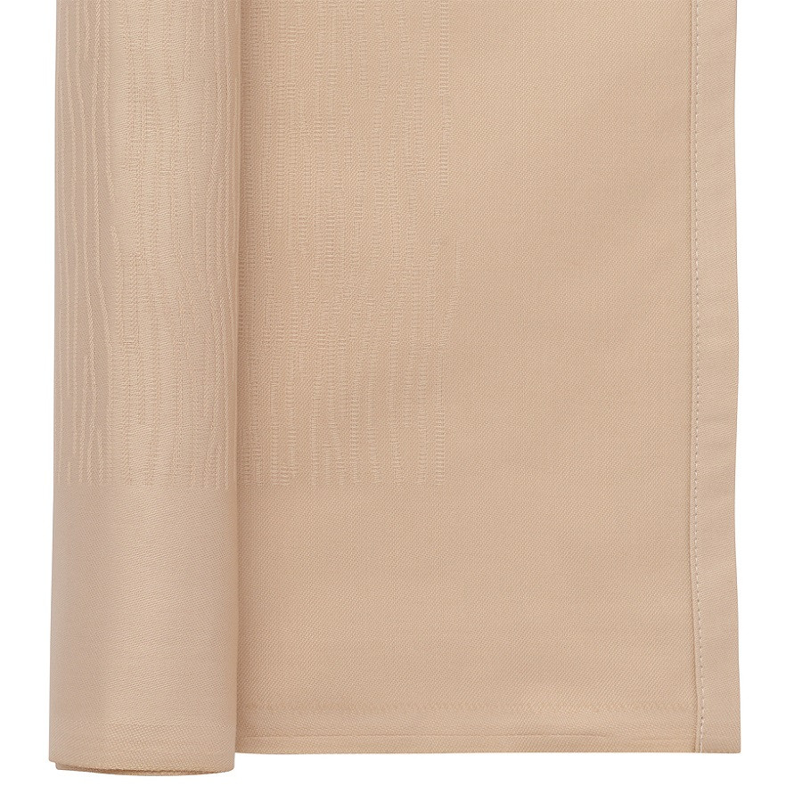 Салфетка сервировочная жаккардовая бежевого цвета из хлопка с вышивкой из коллекции essential, 53х53 см