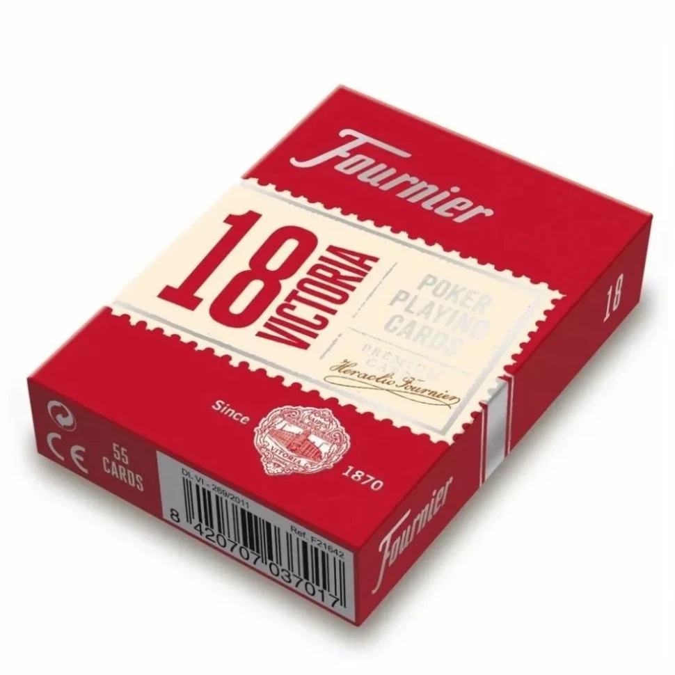 Карты "Fournier no 18 (2 standard index) red"