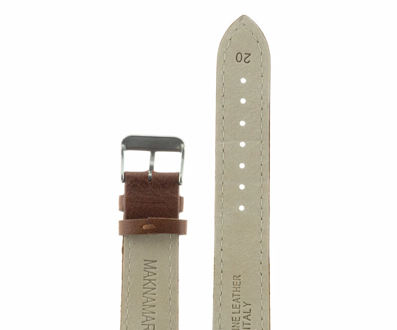 Ремешки maknamara 20 мм корич сер заст mp-20048