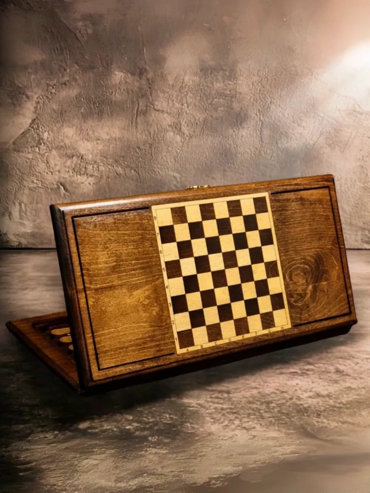 Нарды резные "Золотой Узор 1" 50, Mirzoyan