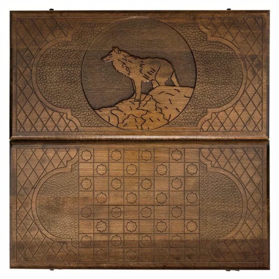 Нарды резные "Волк-2", Ustyan