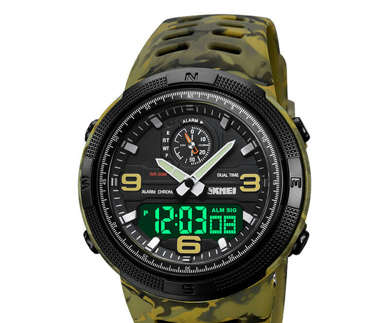 Наручные часы skmei 1655cmgnbk army green camo-black