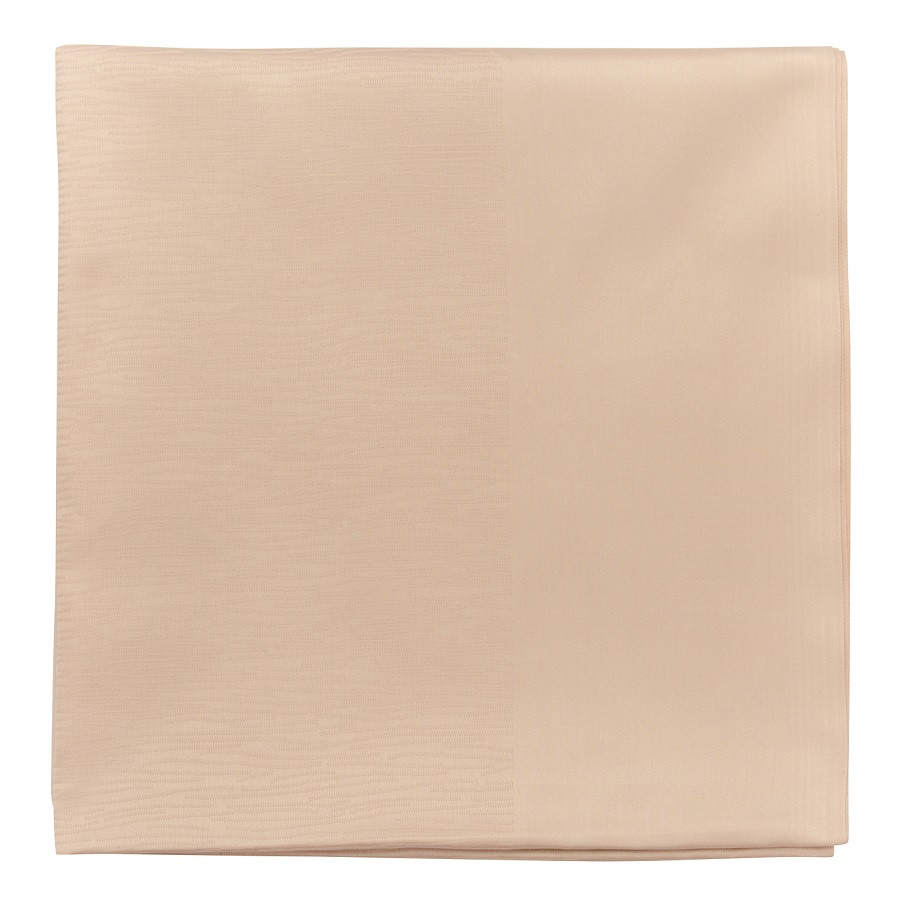 Скатерть жаккардовая бежевого цвета из хлопка с вышивкой из коллекции essential, 180х260 см