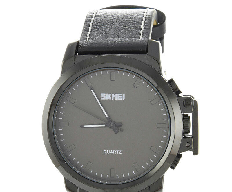 Наручные часы skmei 1208lbkbk black(black leather belt)