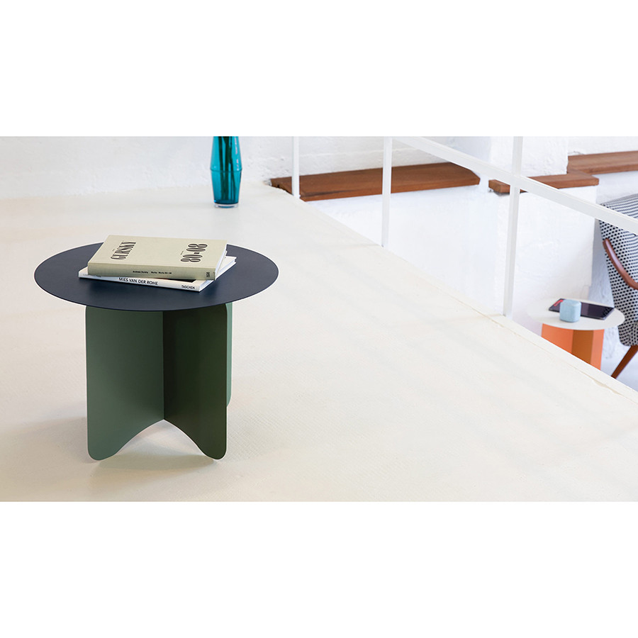 Столик кофейный tavolino, 50,5х50,5х38 см, черно-зеленый