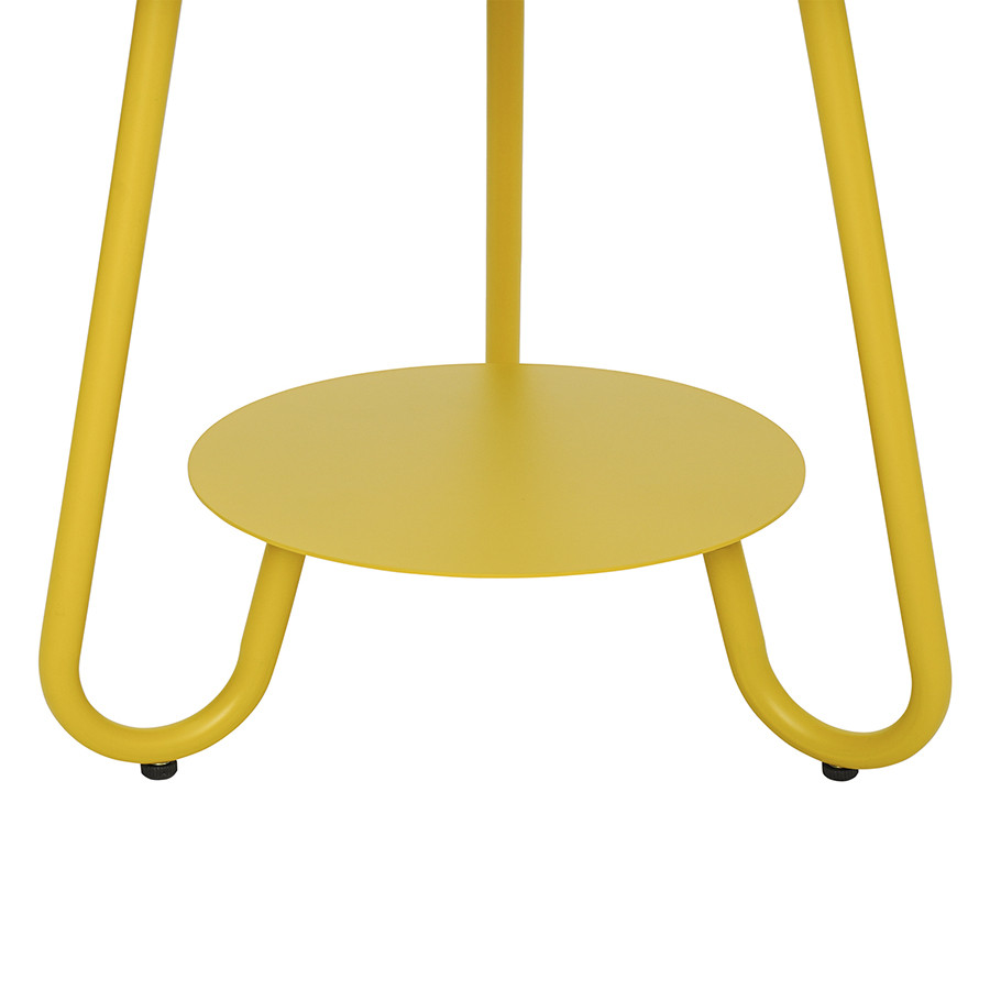 Столик журнальный stian, D50 см, желтый