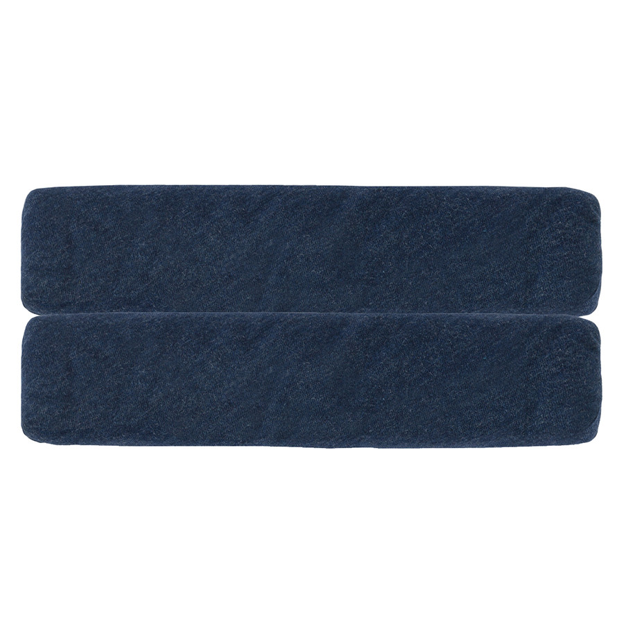 Простыня на резинке из хлопкового трикотажа темно-синего цвета из коллекции essential, 160х200х30 см