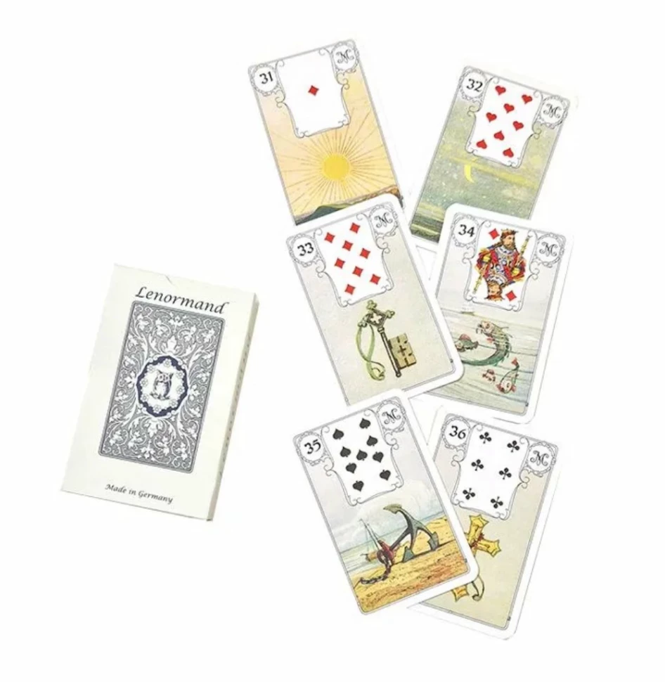 Карты Таро "Mille Lenormand Blue Owl" AGM Urania / Ленорман Синяя Сова